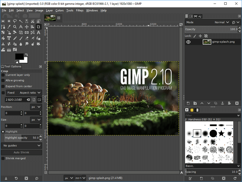 GIMP Image Manipulation Program